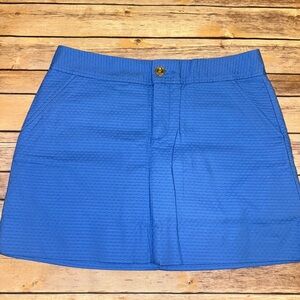EUC Lilly Pulitzer Nicki Skort Jumbo Pique Bennet Blue size 6